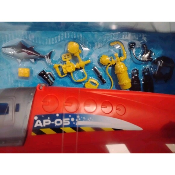 👀RARE Animal Planet BARRACUDA * Deep Sea Submarine Playset Ocean Scuba Toy🔥🎁 - Picture 8 of 8